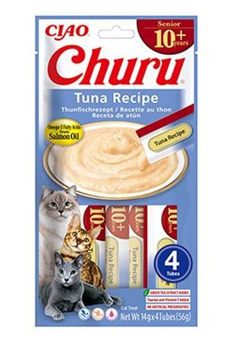 Churu Cat Senior 10+ Tuna Recipe 4x14g