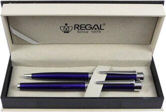 kuličkové pero + inkoustové pero Katherine - modrá