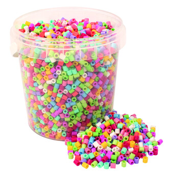 Zažehlovací korálky, 5000ks,   happy mellow- kbelík