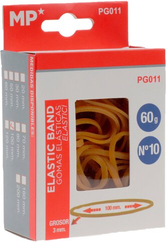 gumičky MP 100mm přírodní 60g PG011