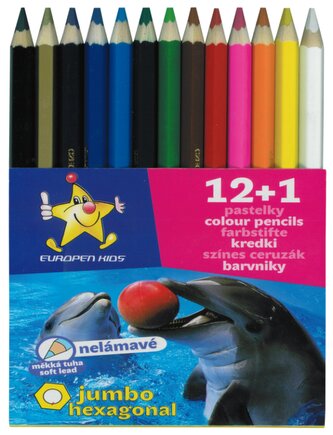 pastelky    Europen 1613 jumbo 12+1 - tuha 5,8 mm
