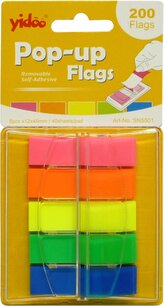 bloček samol.neon  45 x 12 5 barev v zás.vytahovací 200ks závěs*