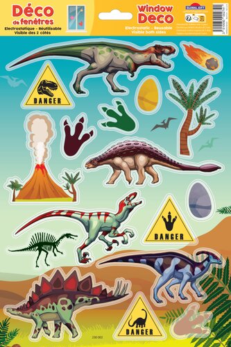 dekorace okenní GGW 230002 Dinosaurs