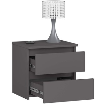 Noční stolek CL2 40 cm grafitově šedý