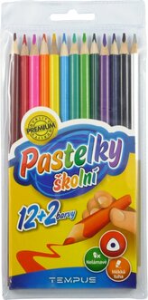 pastelky   Tempus 0313 trojhranné 12+2 barvy
