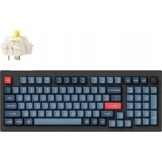 Keychron V5 herní klávesnice (US) (Gateron Jupiter Banana switch) černá