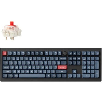 Keychron V6 herní klávesnice (US) (Gateron Jupiter Red switch) černá