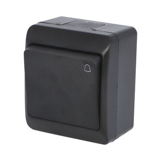 GALATEA IP44 Tlačítko symbol &quot;zvonek&quot; č.1/0 (černá)