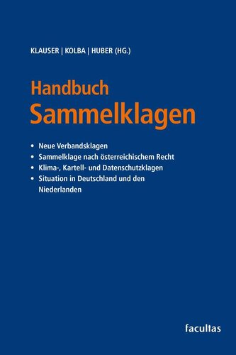Handbuch Sammelklagen