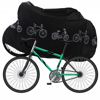 Plachta na kolo / skůtr / motorku SPRINGOS BA0064 černá