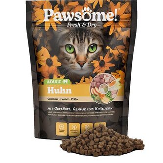 Pawsome! Fresh & Dry Adult Huhn s kuřecím masem 750 g