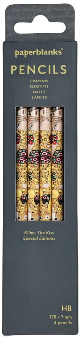Ołówek Special Editions Klimt The Kiss op. 4szt, Paperblanks