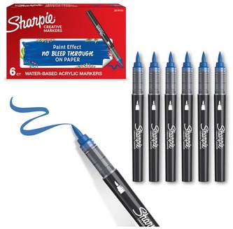 Marker akrylowy brush Parang-niebieski., Sharpie