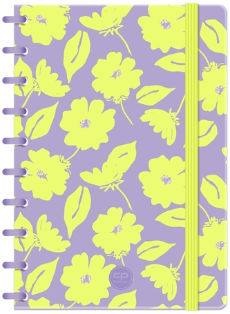 Kołonotes B5 100 k. z gumką Flores Lila CoolPack, Patio