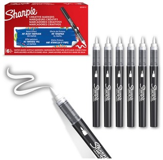 Marker akrylowy brush White-biały., Sharpie