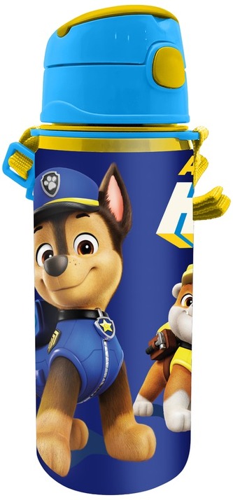 Butelka na wodę 600ml aluminiowa z uchwytem Psi Patrol, Kids