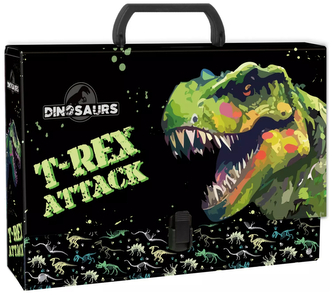 Teczka z rączką gruba Dinozaur 20, Derform