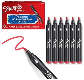 Marker akrylowy Red-czerwony, Sharpie