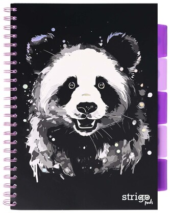 Kołonotes Project Book A4 Panda Linia Czarny 100k linia 80g, Strigo