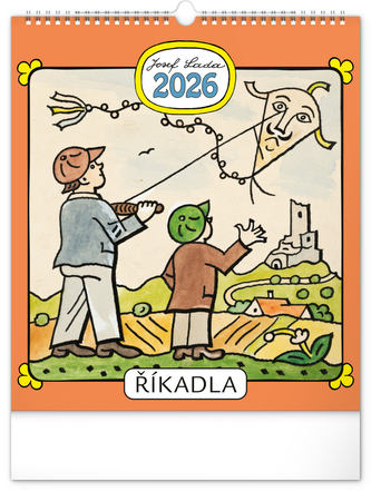 Kalendář 2026 nástěnný: Josef Lada - Říkadla, 30 x 34 cm