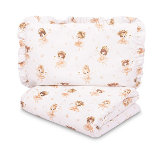 POŚCIEL 2-ELEMENTOWA BALETNICE RÓŻOWE 100X135 CM