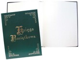 Księga pamiątkowa 255x320 100 k. zielona Warta