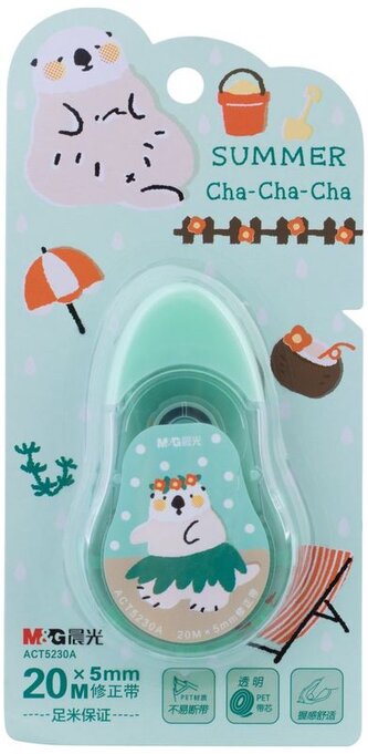 Korektor w taśmie 20m x 5mm, Cha Cha , MG