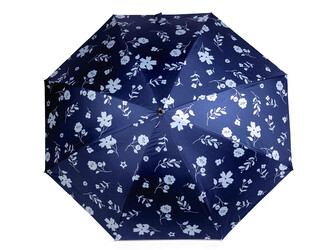 Dámský vystřelovací deštník - 1 ks - 4 modrá tmavá