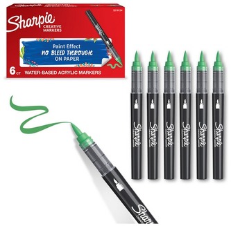 Marker akrylowy brush Emerald Green-jasnozielony., Sharpie