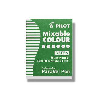 Naboje atramentowe do Parallel Pen ziel. 6 szt., IC-P3-S6-G, Pilot