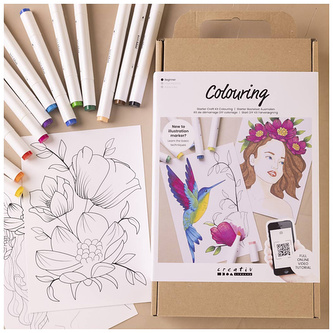 Zestaw do kolorowania Markerami, Creative