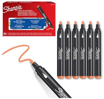 Marker akrylowy Orange-pomarańczowy., Sharpie