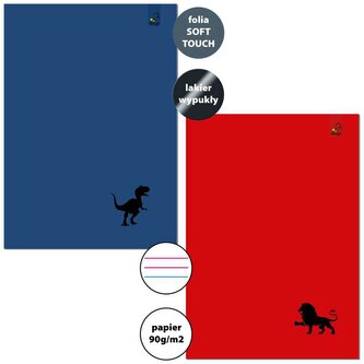 Zeszyt A4 32k 3-linie kolor 90g Wild Sketch, Bee-Bee