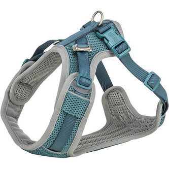 FlexMesh Premium postroj, široký střih, petrolejová - S-M: 48-69 cm/ 20 mm