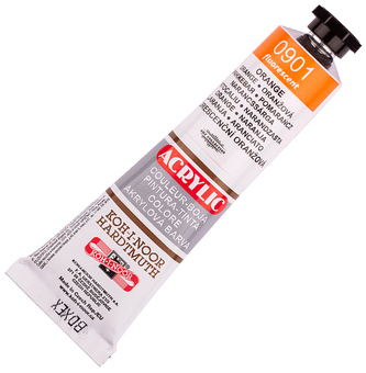Farba akrylowa fluorescencyjna 1627901 Orange 0901 40ml, Koh-I-Noor