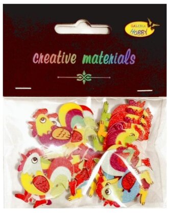 Guziki ozdobne Kogut 31 mm op. 15 szt., Galeria Hobby