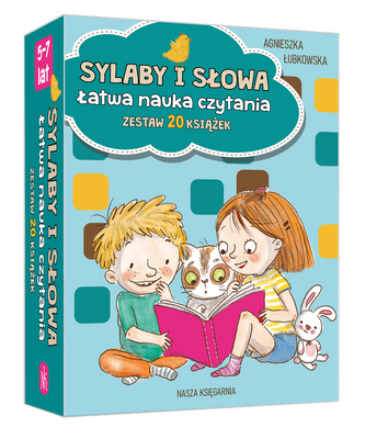 Sylaby i słowa. Łatwa nauka czytania - zestaw 20 książek