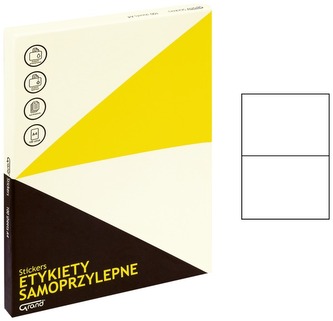 Etykiety samoprzylepne 210x148 mm białe 2szt. x 100 ark. 031, Grand