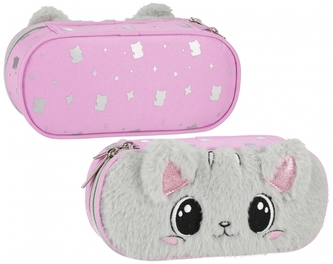Piórnik saszetka owalna Kitty Plush, Starpak