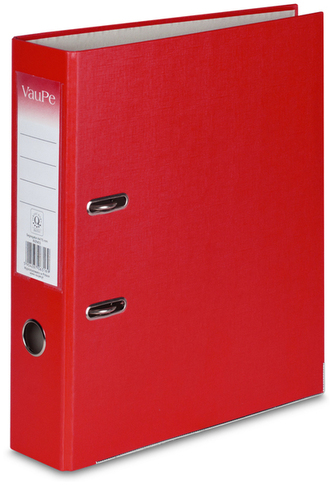 Segregator A4-75mm dźwig. z listwą Biznes czerwony, VauPe