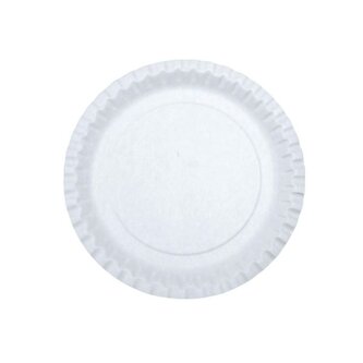 Papírové mělké talíře - průměr 31 cm, bílé, 200 ks