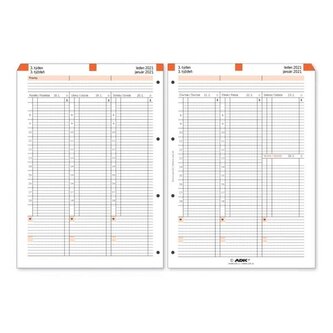 Formulář ADK Týdenní plán, A4, 53 listů