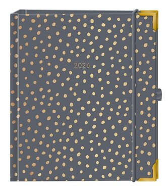 Terminplaner A5 Premium 2026 Dunkelgrau