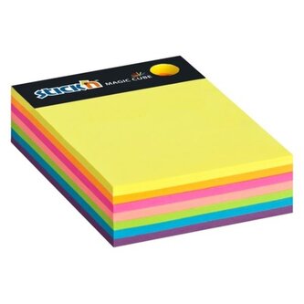 Bloček Hopax, 101 x 76 mm, neonový