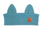 Čelenka Cat s oušky pro děti Hand Made - mořská, 1- 3 roky; 86/98 (1-3r)