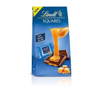 Čoko.čtver.Lindt Squares-hořké karam.moř.sůl,144 g