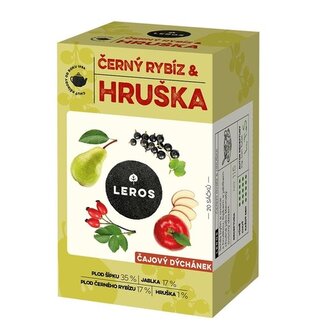 Byl.čaj Leros - Čaj.dýchánek, černý rybíz a hruška