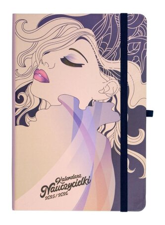 Kalendarz nauczycielki 2025/26 A5 tyg wdzięk