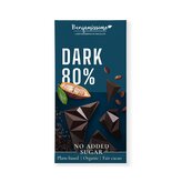 Čokoláda tmavá 80 % bez přidaného cukru 60 g BIO   BENJAMÍSSIMO