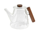 Skleněná konvice Knut, dřevěná úchytka, 1200 ml